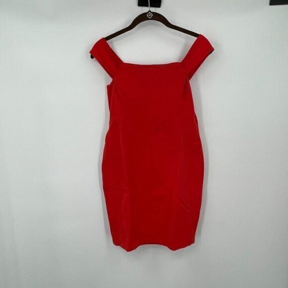 Cynthia Steffe Womens Dress 2 Off the Shoulder Orange Bodycon Dress Party Lined